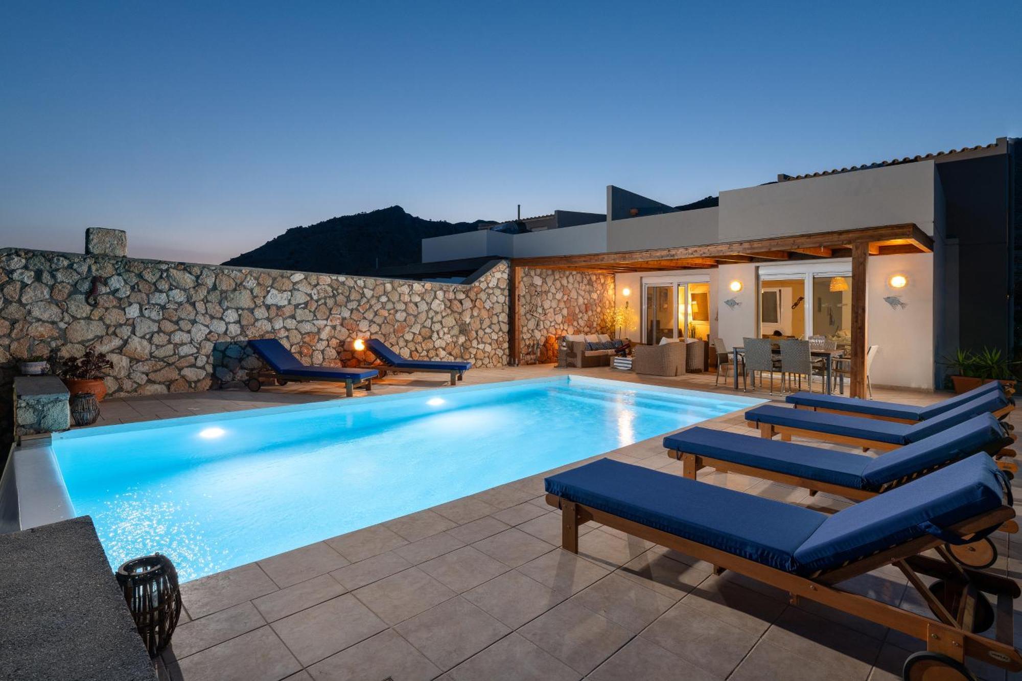 Aegean Blue View With Private Pool And Seaview *
