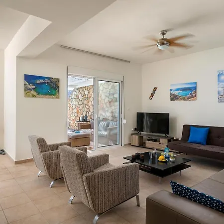 Villa Aegean Blue View With Private Pool And Seaview Lindos Exterior photo
